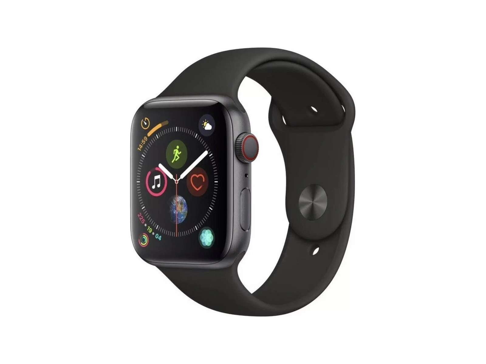 Apple Watch Series 4 e 5 — 44mm alumínio, cinza-espacial